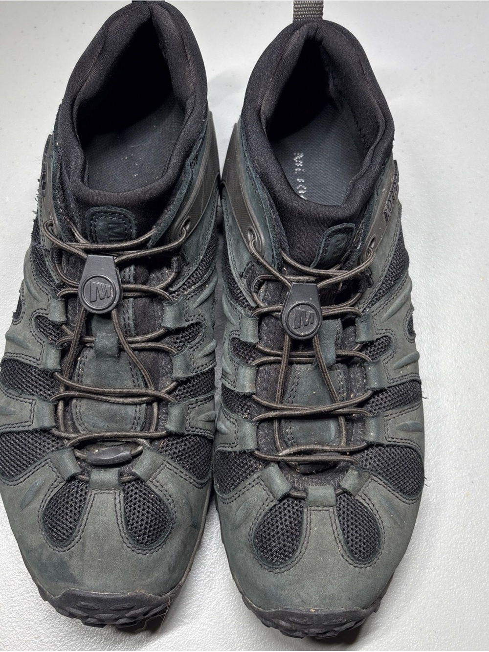 Merrell Chameleon 8 Stretch Mens Black Hiking Shoes J033091 Vibram Size 10.5